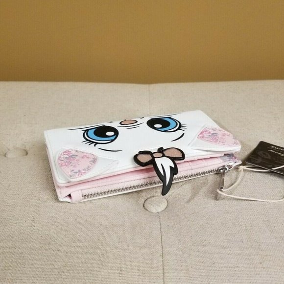 Loungefly Disney the Aristocats Marie Floral Cosplay Flap Wallet NEW - Picture 7 of 12